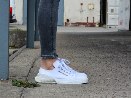 BUTY CALVIN KLEIN JEANS MYRTIE WHITE/CLEAR (B4R0765)