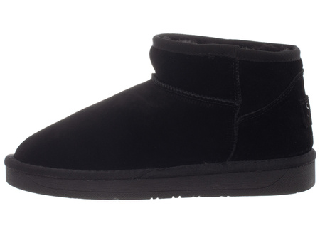 SKÓRZANE BOTKI DAMSKIE - SOLO SOPRANI COUTURE - SCW421P04/01 HUGH LOW BLACK