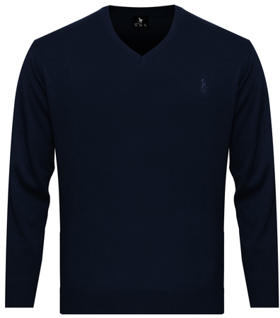 SWETER MĘSKI - V 3010 GRANATOWY ID8362