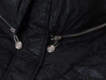 ROMEO GIGLI - KURTKA DAMSKA Z WYSOKO ZAPINANYM KOŁNIERZEM - 01W24 R04 / NERO