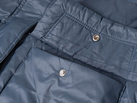 ROMEO GIGLI - PŁASZCZ PUCHOWY DAMSKI - 01W24 R07 / BLU