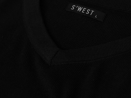 SWETER MĘSKI - B-6425 CZARNY