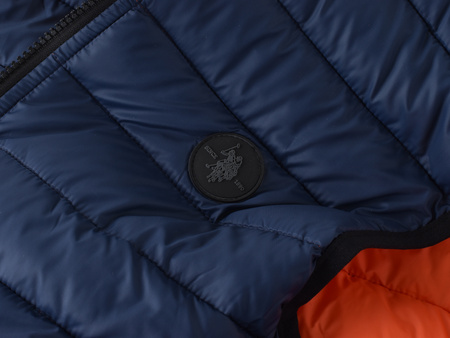 U.S. POLO ASSN. - DWUSTRONNA KAMIZELKA - 61195-46019-575 - GRANATOWY/POMARAŃCZOWY