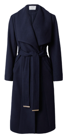 GUIDO MARIA KRETSCHMER - PŁASZCZ DAMSKI - JANNETT COAT GMK-1023-08610-NAVY