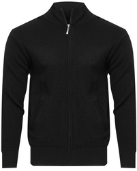 SWETER MĘSKI ROZPINANY - H206 CZARNY