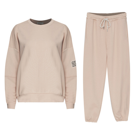 FASHION - KOMPLET DRESOWY DAMSKI - ID8876 BEŻOWY