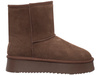 SKÓRZANE BOTKI DAMSKIE - SOLO SOPRANI COUTURE - SCW421P09/03 TIR PLATFORM