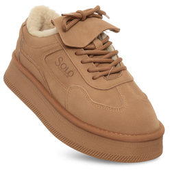 SOLO SOPRANI COUTURE- BUTY DAMSKIE - SSW521P34/01 JENNY SUEDE FUR