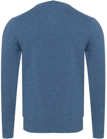 SWETER MĘSKI V-NECK - 201 NIEBIESKI