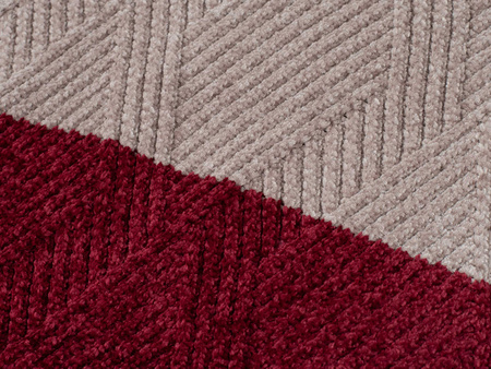 SWETER MĘSKI - S8668 BEŻ-BORDO-GRANAT