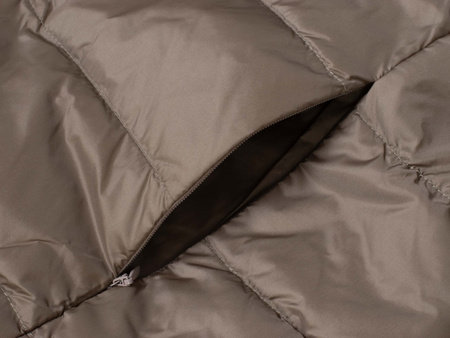 ROMEO GIGLI - KURTKA PUCHOWA DAMSKA Z KAPTUREM - 01W24 G2337 / BEIGE