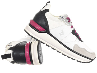 BUTY U.S. POLO ASSN. - OPHRA006-WHI-BLK01