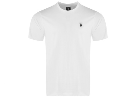 U.S. POLO ASSN. - T-SHIRT MĘSKI CREW NECK - BIAŁY