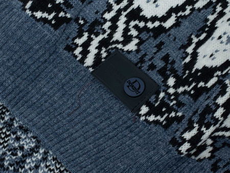 SWETER MĘSKI - 70213 NIEBIESKI ŚWIĄTECZNY