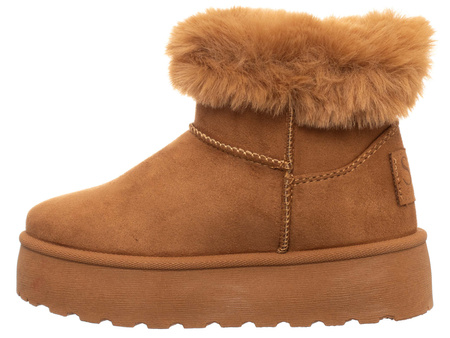 SKÓRZANE BOTKI DZIECIĘCE - SOLO SOPRANI COUTURE - SCG421P84/21 HUGH PLAT GIRL CAMEL