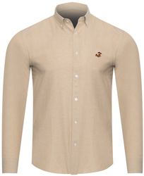 KOSZULA MĘSKA 88896/BEIGE