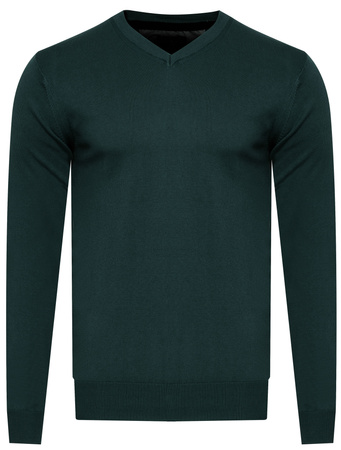 SWETER MĘSKI V-NECK - 200 ZIELONY