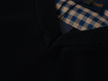 SWETER MĘSKI V-NECK - 200-2 CZARNY