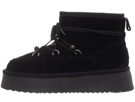 SKÓRZANE BOTKI DAMSKIE - SOLO SOPRANI COUTURE - SSW521P72/03 STONES