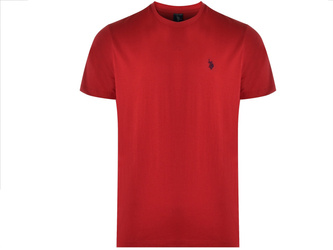 U.S. POLO ASSN. - T-SHIRT MĘSKI CREW NECK - CZERWONY
