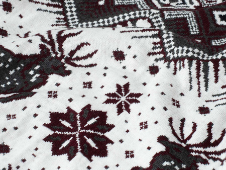 SWETER MĘSKI - 2116 BORDOWY ŚWIĄTECZNY