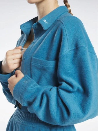 REEBOK - BLUZA DAMSKA ROZPINANA NA GUZIKI - CL WDE FLEECE LAYER HS0389