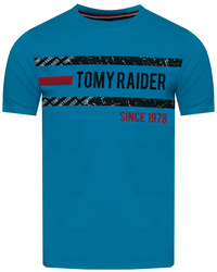 JUMPER - T-SHIRT KOSZULKA MĘSKA - 3037 NIEBIESKI