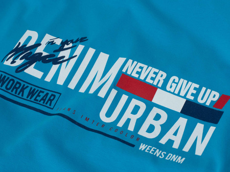 JUMPER - T-SHIRT KOSZULKA MĘSKA - 3024 NIEBIESKI