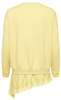 FASHION - BLUZA DAMSKA Z HALKĄ - ID8852 ŻÓŁTA