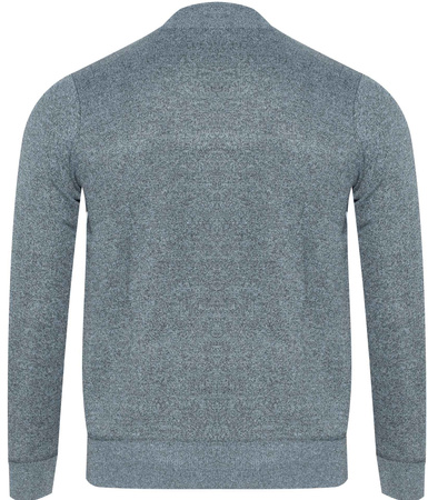 SWETER MĘSKI Z POŁGOLFEM - N616 JASNOSZARY