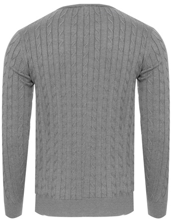 BARTEX - SWETER MĘSKI - WARKOCZ 1 SZARY