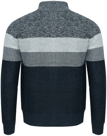 MUST PARKOUR - SWETER MĘSKI ROZPINANY - S8656 CIEMNOSZARY