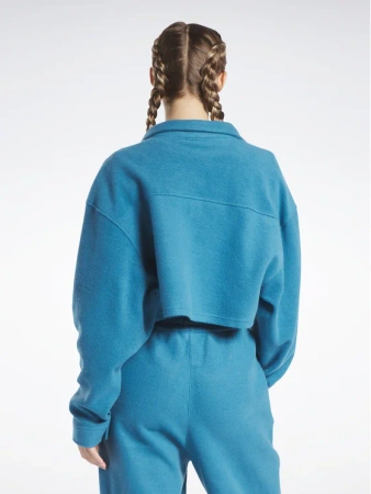 REEBOK - BLUZA DAMSKA ROZPINANA NA GUZIKI - CL WDE FLEECE LAYER HS0389