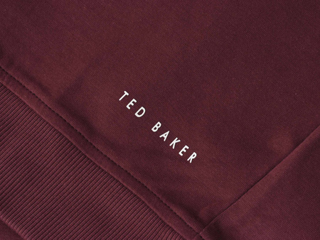 TED BAKER LONDON - BLUZA MĘSKA 273492 MAROON ANTRAM
