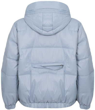 ROMEO GIGLI - KURTKA PUCHOWA DAMSKA KAPTUREM - 01W24 R01 / CELESTE