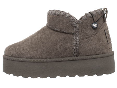 SKÓRZANE BOTKI DZIECIĘCE - SOLO SOPRANI COUTURE - SCG421P81/22 MISTIK GIRL TAUPE