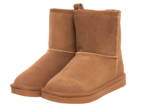 SKÓRZANE BOTKI DAMSKIE - SOLO SOPRANI COUTURE - SCW421P08/21 TIR CAMEL