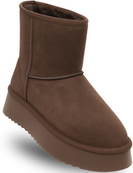 SKÓRZANE BOTKI DAMSKIE - SOLO SOPRANI COUTURE - SCW421P09/03 TIR PLATFORM