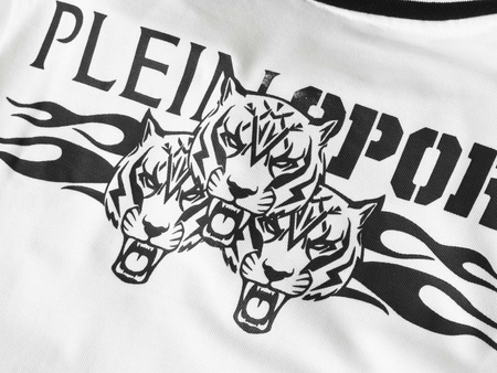 PLEIN SPORT - KOSZULKA MĘKSA POLO - PS25MPL02/01 WHITE