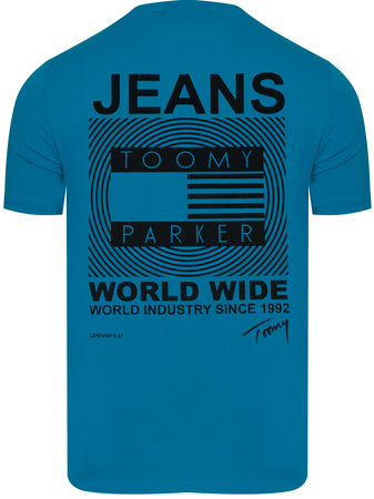 JUMPER - T-SHIRT KOSZULKA MĘSKA - 3000 NIEBIESKI