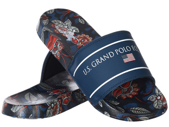 U.S. GRAND POLO EQUIPMENT & APPAREL - KLAPKI MĘSKIE -  FLOWERS GPM519015/3232
