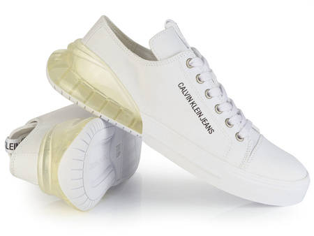 BUTY CALVIN KLEIN JEANS MYRTIE WHITE/CLEAR (B4R0765)