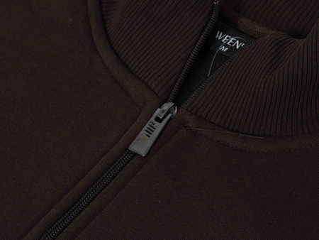 WEENS - BLUZA MĘSKA ROZPINANA - 40 BRĄZOWY