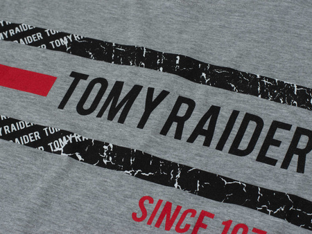 JUMPER - T-SHIRT KOSZULKA MĘSKA - 3037 SZARY