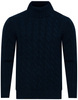 AS FAWOR COLLECTION - SWETER MĘSKI Z GOLFEM - 012303/GRANATOWY