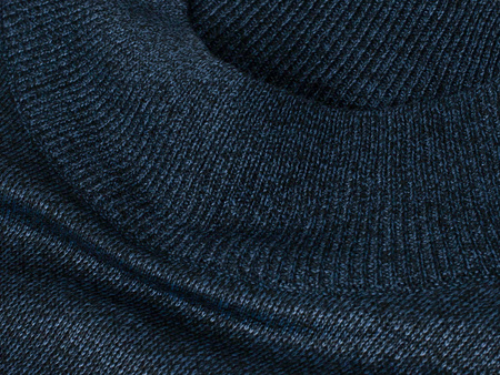 SWETER MĘSKI Z POŁGOLFEM - N616 GRANATOWY MELANŻ