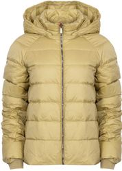 ROMEO GIGLI - KURTKA PUCHOWA DAMSKA Z  KAPTUREM - 01W24 G2337 / OLIO