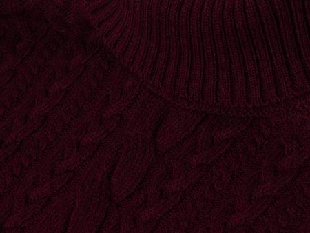 AS FAWOR COLLECTION - SWETER MĘSKI Z GOLFEM - 012310/BORDO