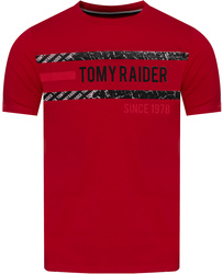 JUMPER - T-SHIRT KOSZULKA MĘSKA - 3037 CZERWONY