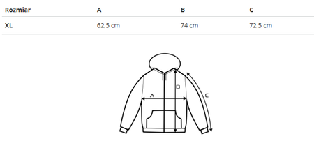 REEBOK - BLUZA MĘSKA ROZPINANA Z KAPTUREM - RI LEFT CHEST LOGO FULL Z HG4452